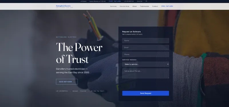 Web design examples from the LegitWebs portfolio 4