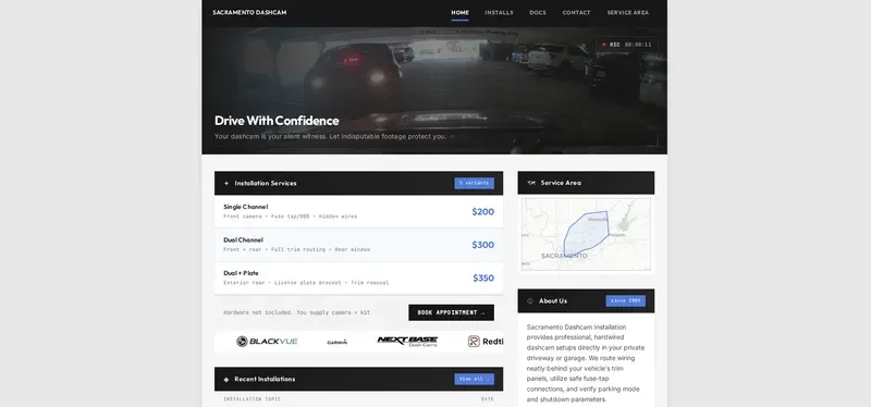 Web design examples from the LegitWebs portfolio 5